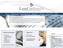 Tablet Screenshot of langcor.de